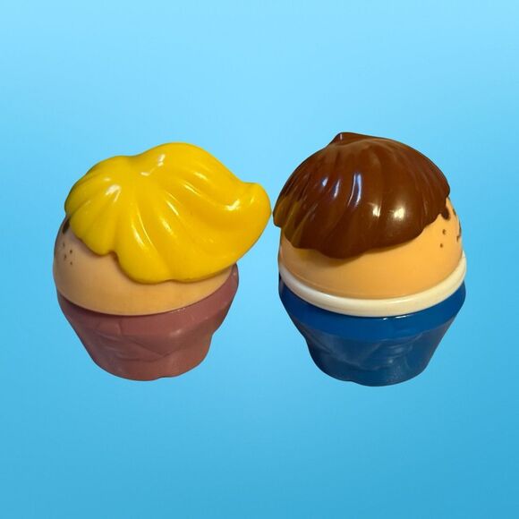 4 Vintage 80s Little Tikes Chunkie Toddle Tots Family Mom, Dad Green Cap, Kids - Picture 4 of 6